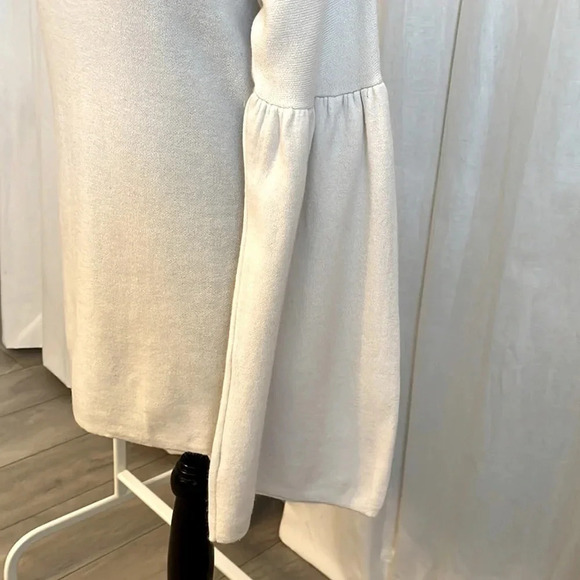 VINEYARD VINES Merino Wool Movk Neck Sweater Bell Sleeve, Size M - Picture 3 of 9